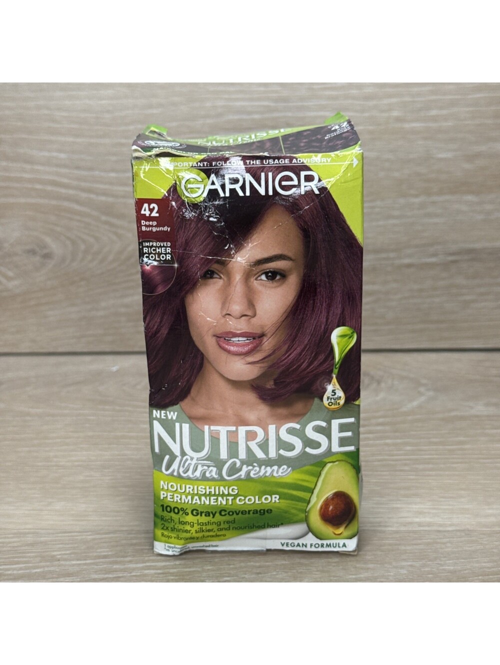 Garnier Hair Color Nutrisse Nourishing Creme, 42 Deep Burgundy (Black Cherry)...